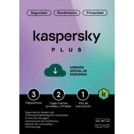 Kaspersky Plus 3 Dispositivos 1 Año (Internet Security) ESD KL1042ZDCFS EAN UPC