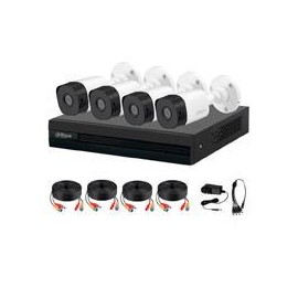 KIT DE 4 CANALES DE 1 MEGAPIXEL/ 4 CáMARAS B1A11 CON LENTE DE 2.8MM/ 93 GRADOS DE APERTURA/ 4 CH+1 IP O HASTA 5 CH IP/ SMD PLUS