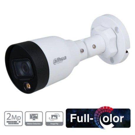 CAMARA BALA DAHUA IP 2MP POE FULL COLOR (HFW1239S1-LED-S4)