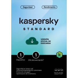 Kaspersky Standard 1 Dispositvo 1 Año (Anti-virus) ESD KL1041ZDAFS EAN UPC