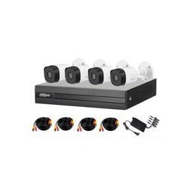 KIT DE 4 CANALES DE 2 MEGAPIXELES/ DVR COOPER-I WIZSENSE/ CON IA/ H.265+/ 4 CAMARAS B1A21 1080P/ 4 CANALES + 1 IP O HASTA 5 CAN