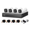 KIT DE 4 CANALES DE 2 MEGAPIXELES/ DVR COOPER-I WIZSENSE/ CON IA/ H.265+/ 4 CAMARAS B1A21 1080P/ 4 CANALES + 1 IP O HASTA 5 CAN