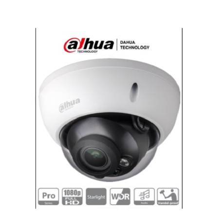 CAMARA DOMO DAHUA HDCVI 1080P 2.7 A 13.5MM IR 30 MTS IP67 (HDBW2241RZ)