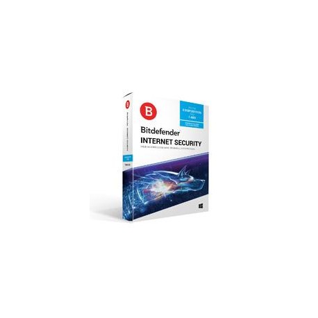 BITDEFENDER INTERNET SECURITY, 3 USUARIO 1 AÑO DE VIGENCIA (CAJA)