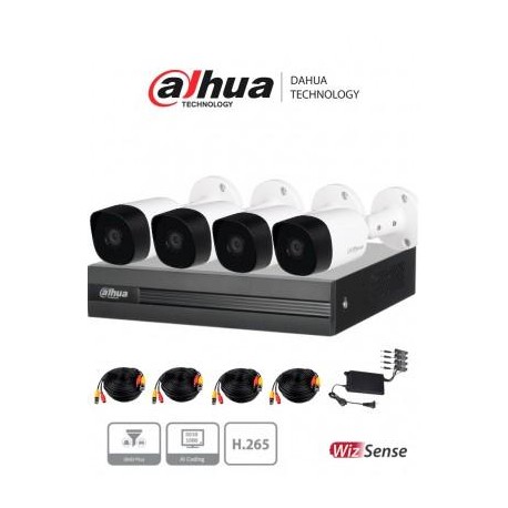 Kit de Videovigilancia Dahua Technology Cooper-I, 4 Cooper-I KIT/XVR1B04-I/4-B1A21N-0360BEAN 6923172525406UPC