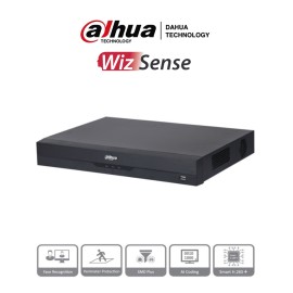 DAHUA XVR5216A-I3 - DVR 16 Canales 5 Megapixeles Lite/ WizSense/ IA/ H.265+/ 2 Bahías de Disco Duro/ 16&3 E&S de Alarma/ 4 Entr